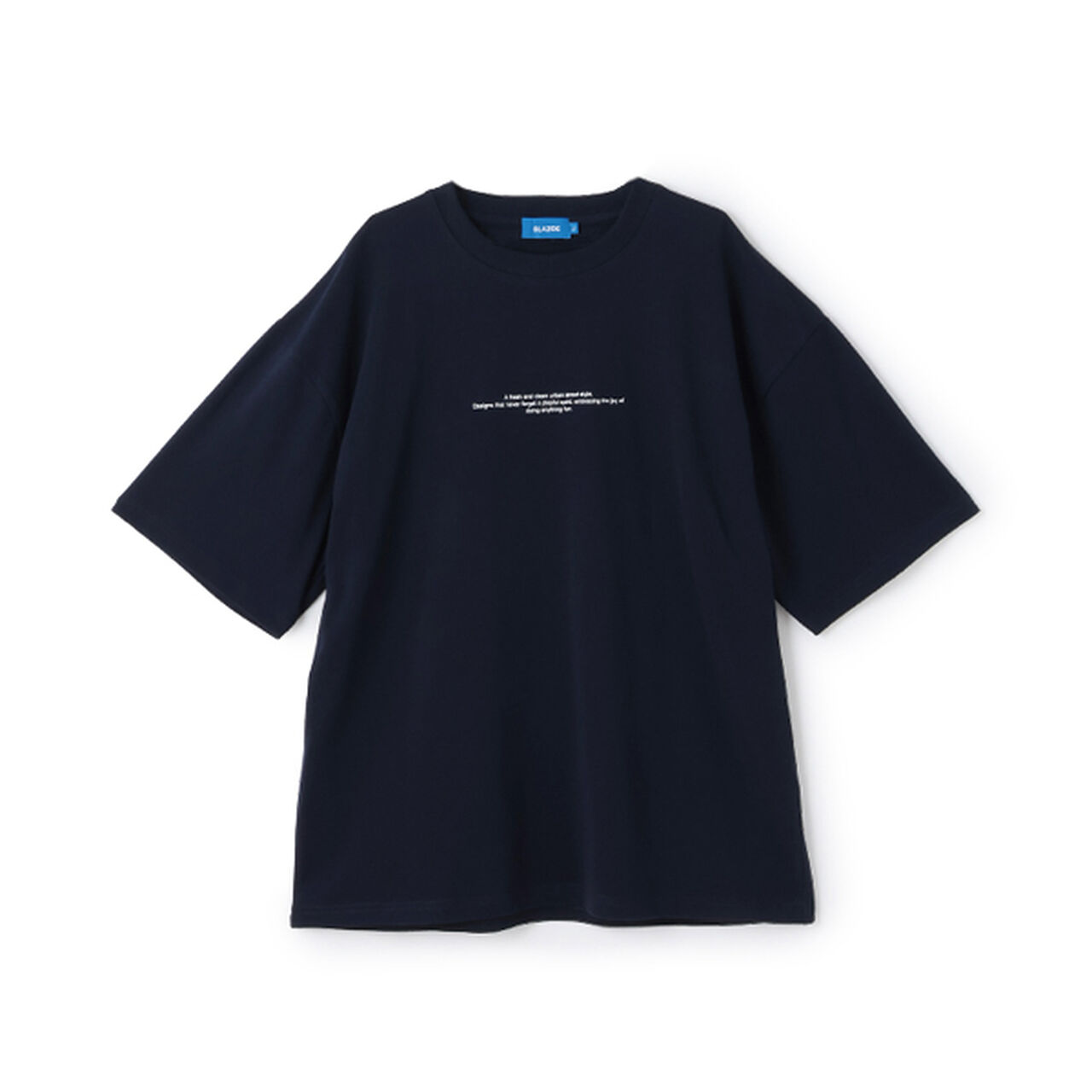 [Cool Touch] High Cool Cotton Back Photo Short Sleeve T-Shirt,Blue, large image number 19