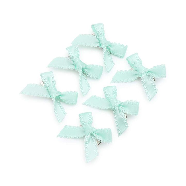Mini Hair Clips (Set of 6),Cream, medium image number 5