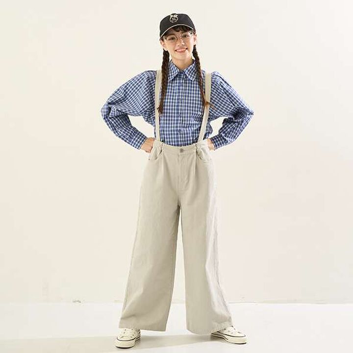 [AMI] Suspender Hook Wide Pants,, medium
