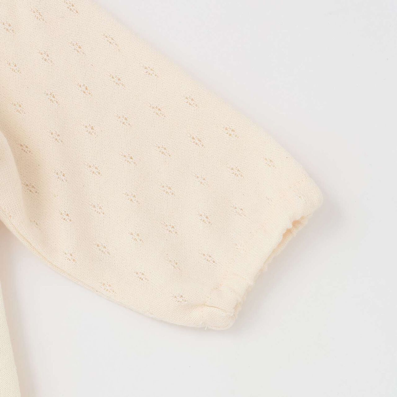 Wild Strawberry Yoke Switch 2WAY Romper [Organic] [Made in Japan],Pearl white, large image number 7
