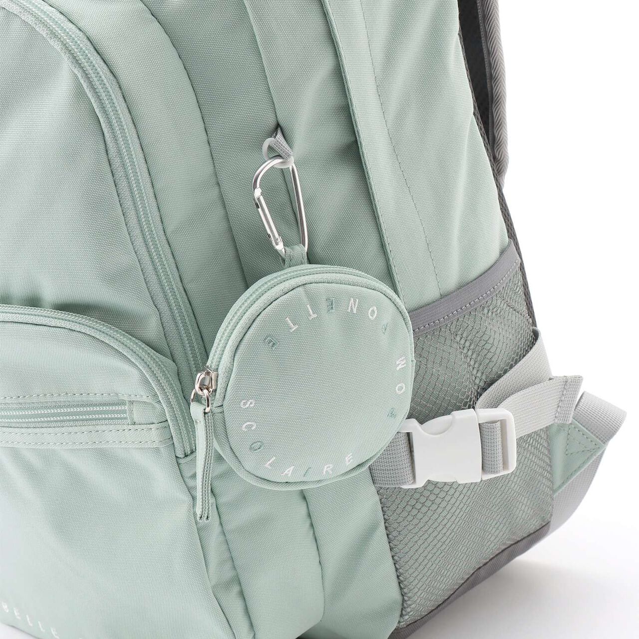 23L Water-Repellent Round Pouch School Backpack,Light blue, large image number 4