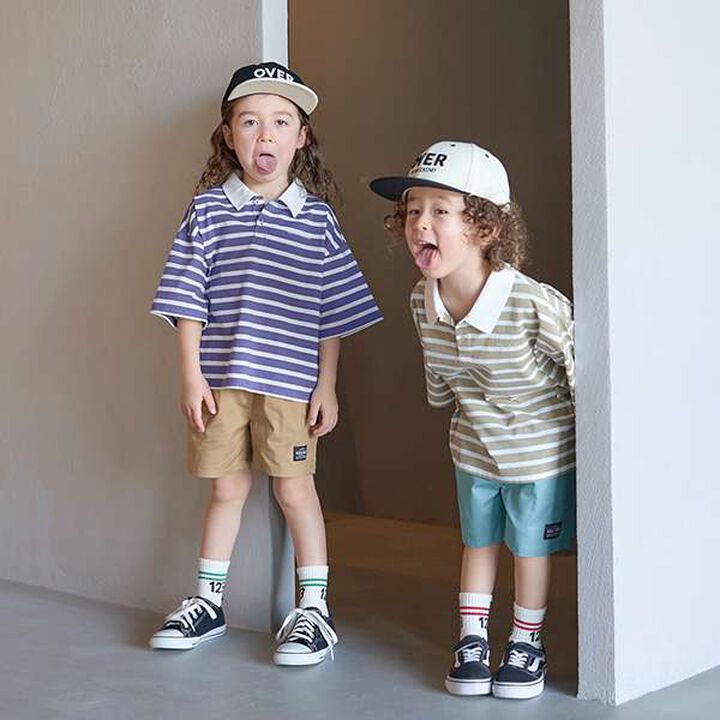 Non-Deforming Soft Cotton Oversized Stripe Print Rugby Shirt,Purple, medium image number 10