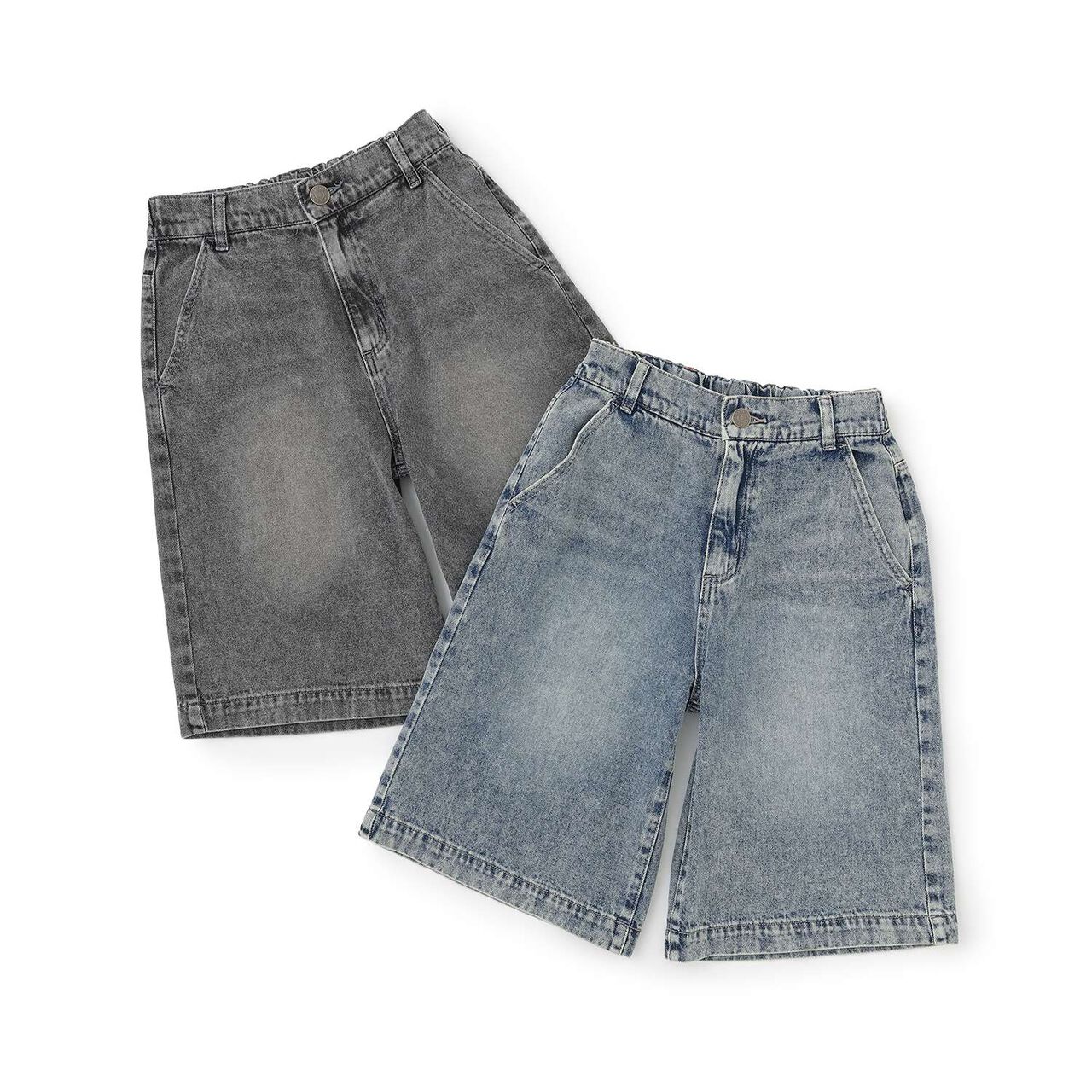 [LTXC] Half-Length Denim Pants,Gray, large image number 12