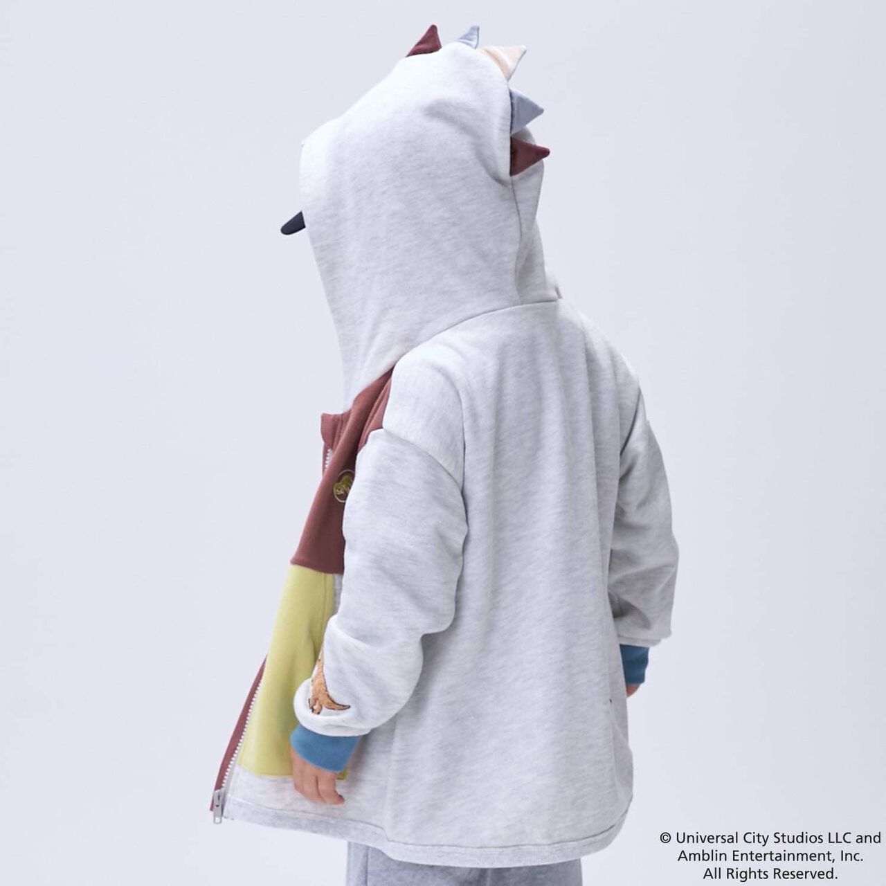 [JURASSIC WORLD] Dinosaur Hoodie,Green, large image number 3