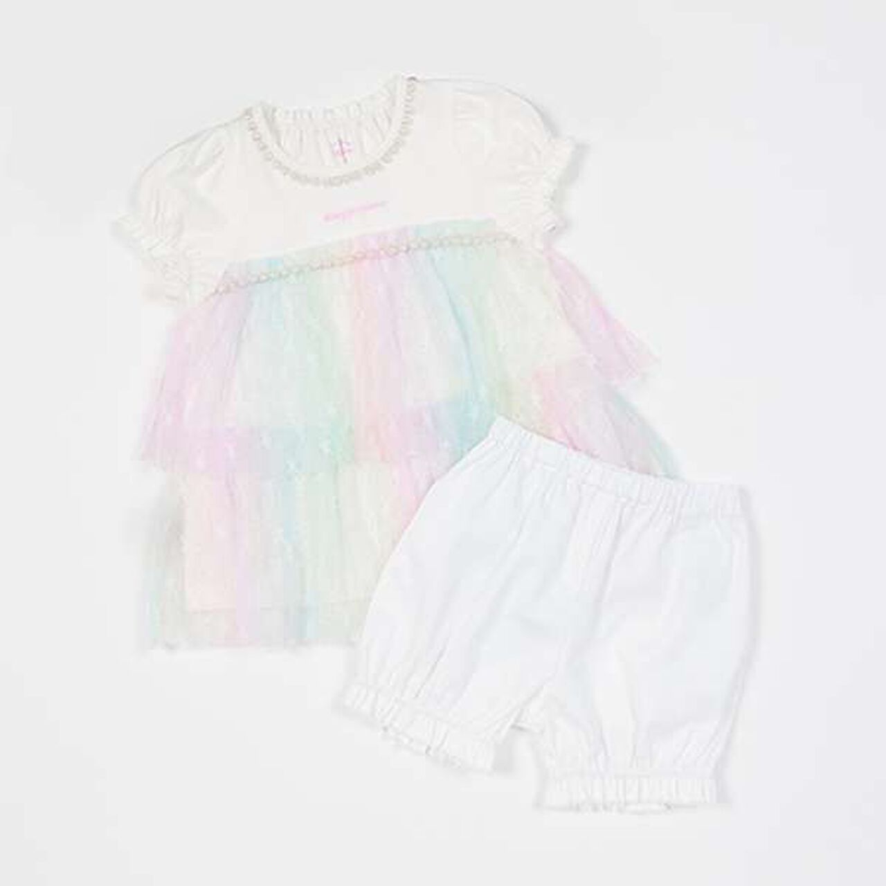 Gradient Star Tulle Tunic Set,Multi color, large image number 6