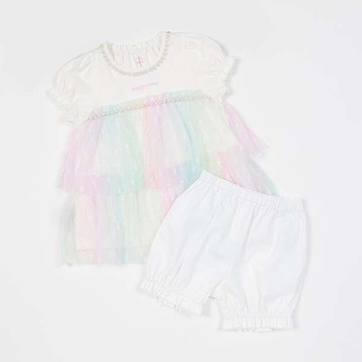 Gradient Star Tulle Tunic Set,Multi color, medium image number 6