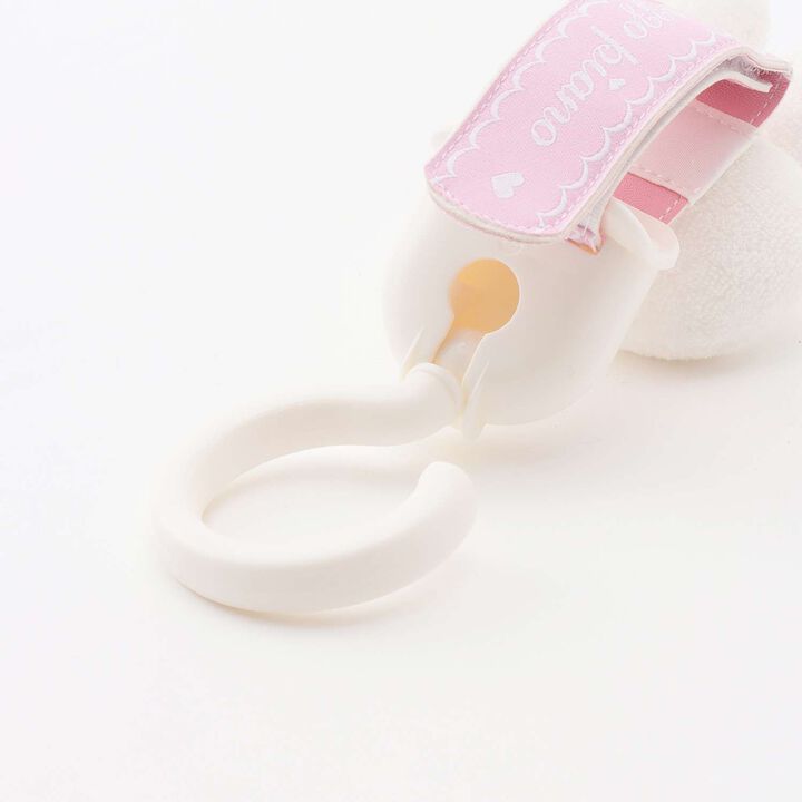 [Mezzo Piano Mama] Baby Stroller Hook with Rabbit Mascot,Light pink, medium image number 3