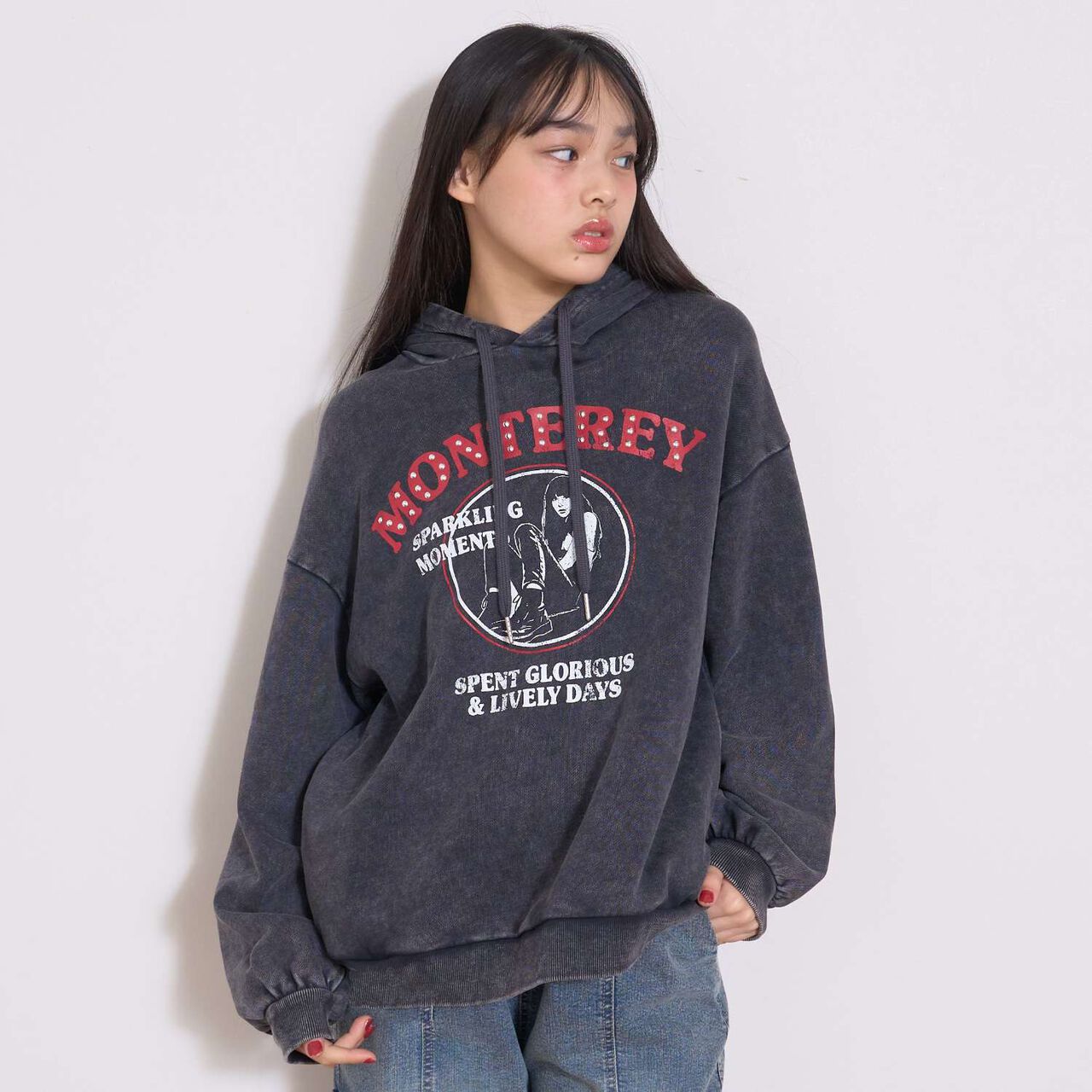 [LTXC] Pigment Pullover Parka,Charcoal gray, large image number 0