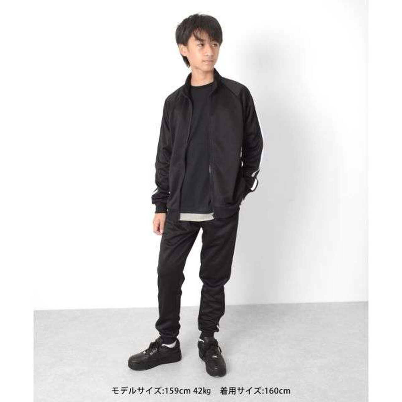 Zip-Up Blouson [Set Up Compatible],Black, large image number 5
