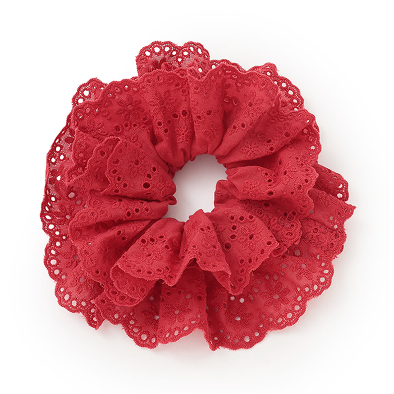 Volume Lace Chouchou,Red, large image number 0