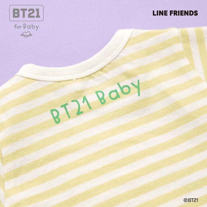 [BT21] Appliqu&eacute; Stripe Pattern Short Overall,Mint, medium image number 28