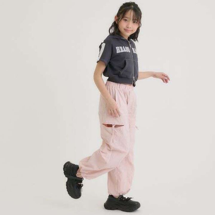 Slit Ribbon Shaka Pants,Black, medium image number 21