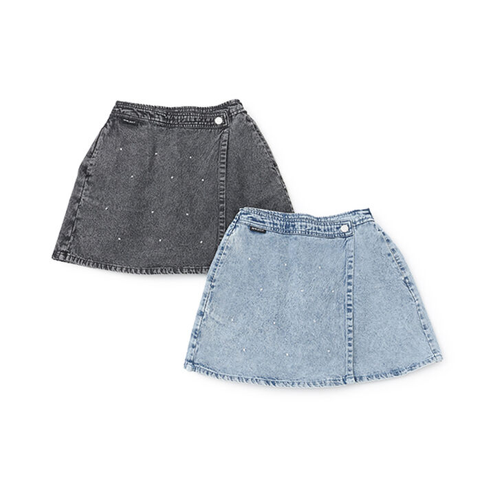 Bijou Wrap Skirt,Blue, medium image number 2