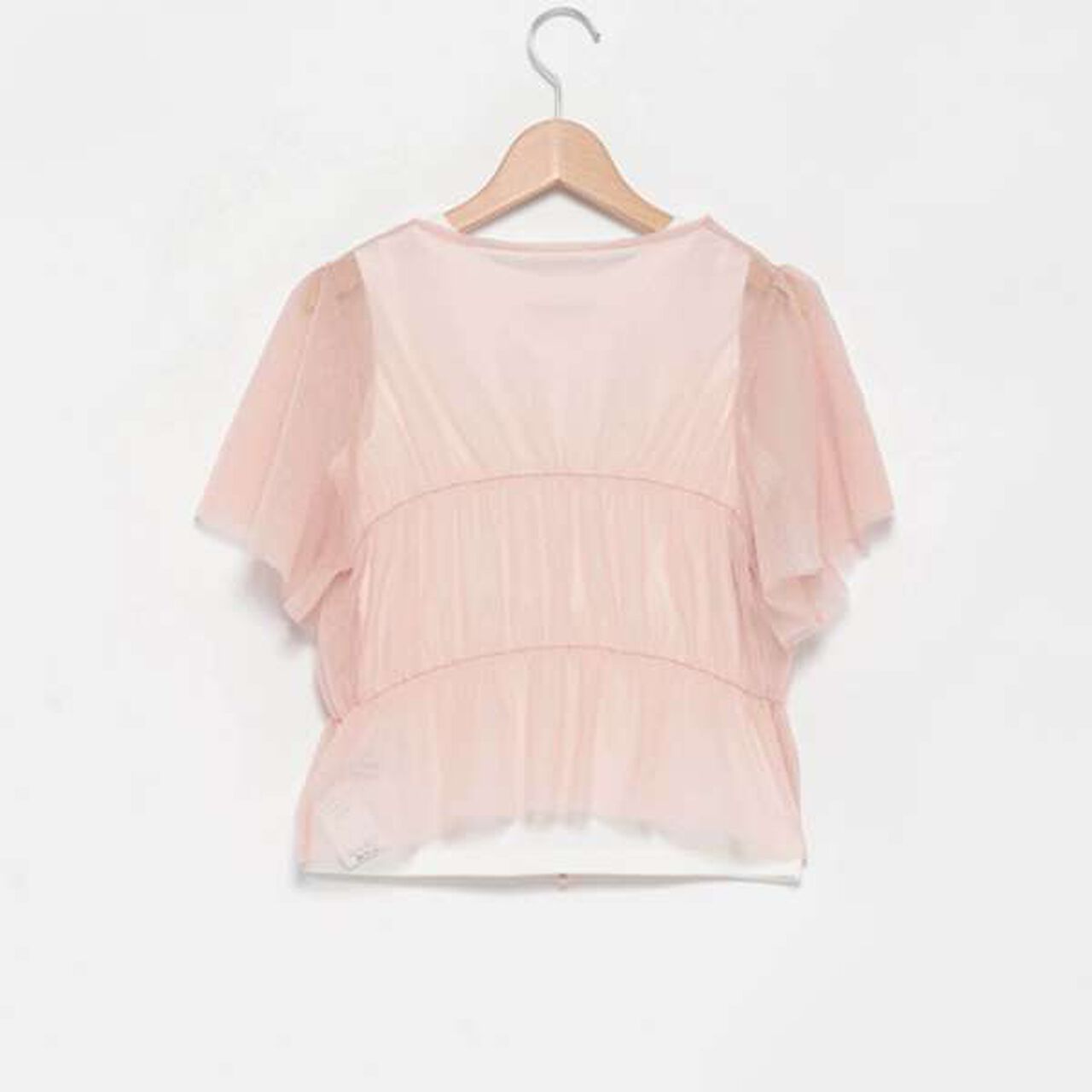 Tulle Bolero with Inner Wear,Black, large image number 1