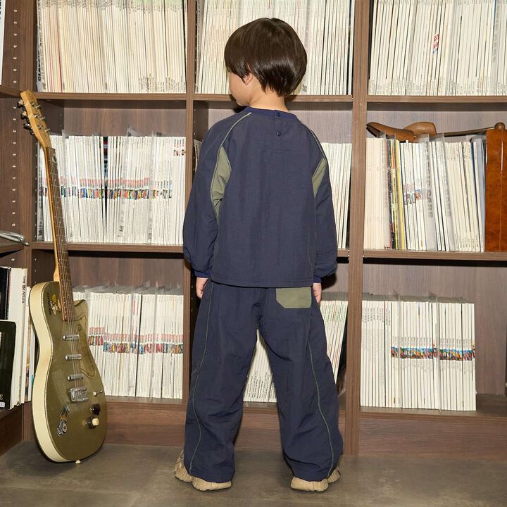 [MNCM] Side Line Wide Pants (Coordinatable Setup),Navy, medium image number 28