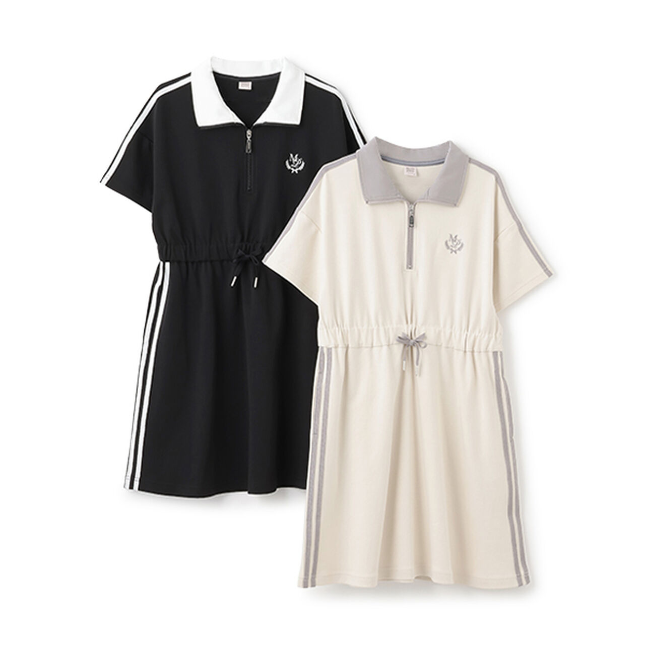 Side Line One-Piece Dress,Ivory, large image number 2