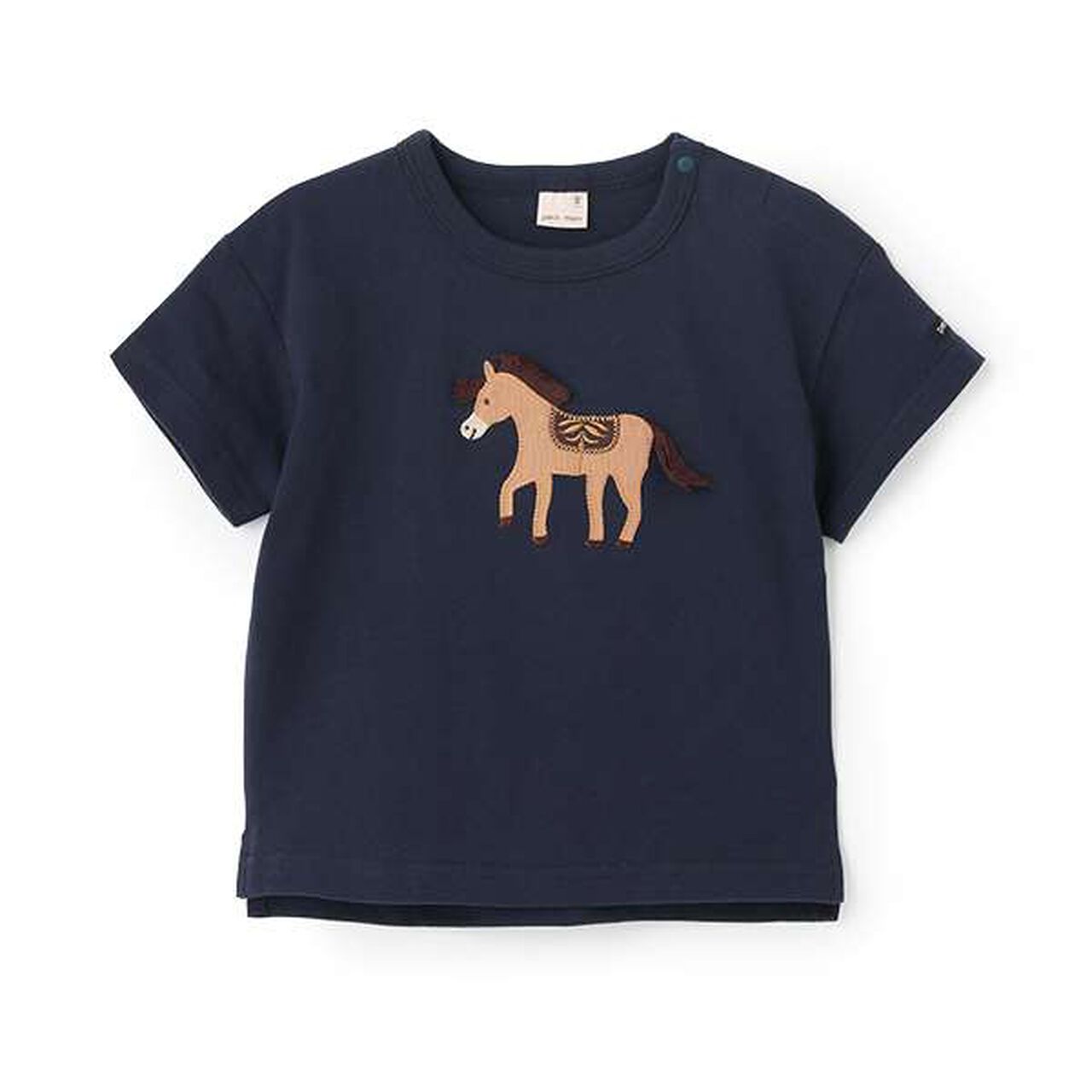 Appliqu&eacute; Car Pony Short Sleeve T-Shirt,Smoke white, large image number 3