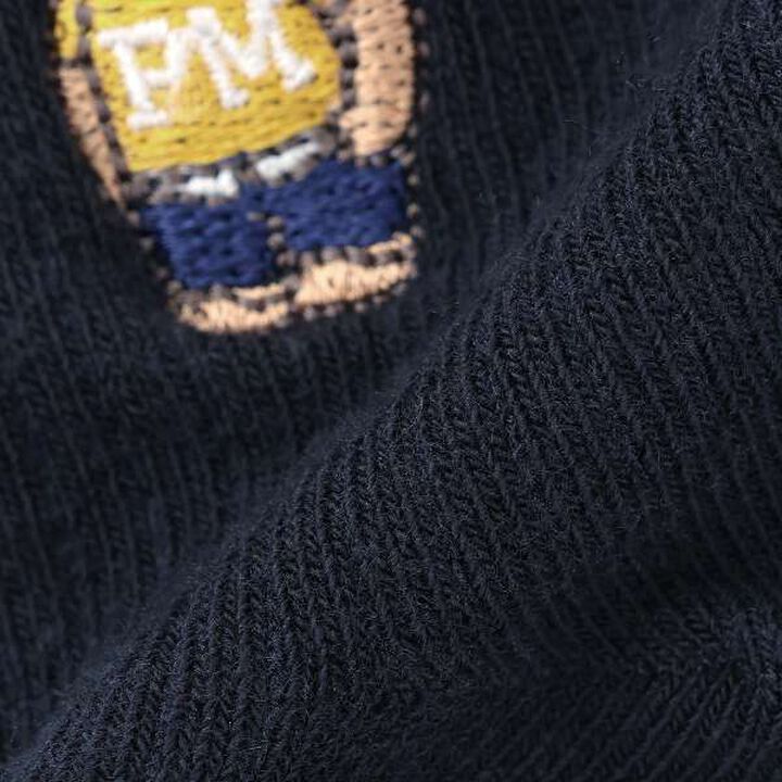 Bear Line Crew Socks 2P,Yellow green, medium image number 5