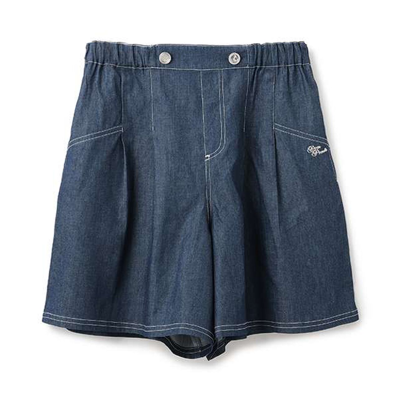 [+SIZE] [GOOD PRICE] Tuck Culottes,Navy, large image number 0