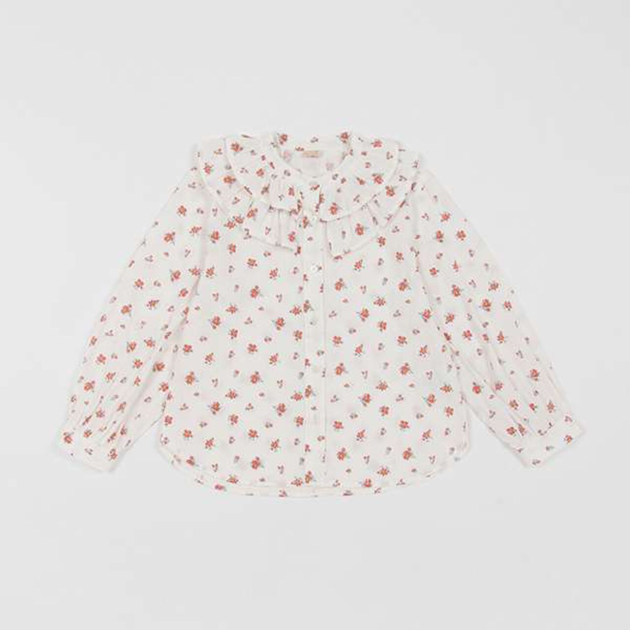 [Link] Frill Collar Blouse (Junior),Red, large image number 18