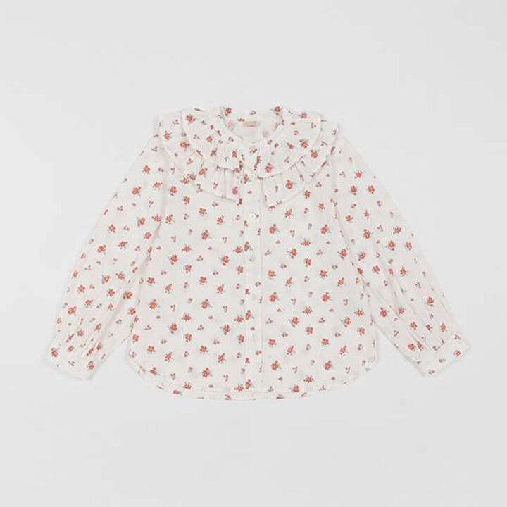 [Link] Frill Collar Blouse (Junior),Red, medium image number 18