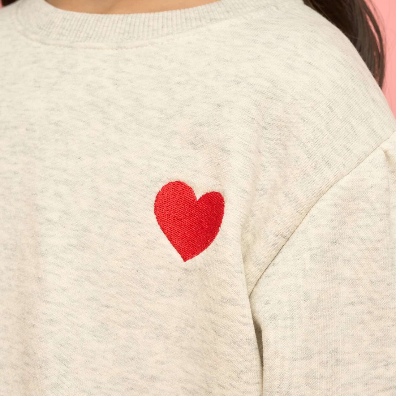 Quick-Dry Fleece Sweatshirt with Single-Point Embroidery,Smoke white, large image number 29