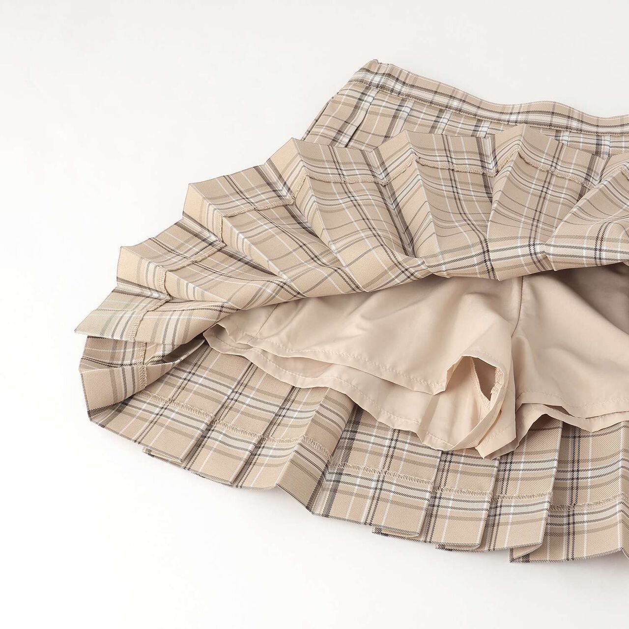 [Graduation Attire] Checkered Pleated Skirt-Pants,Navy, large image number 15