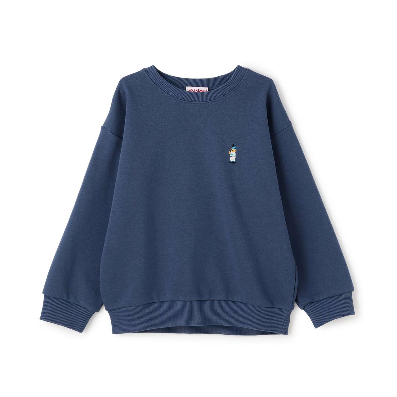 Bear Embroidery Fleece Sweatshirt,Blue, large image number 11