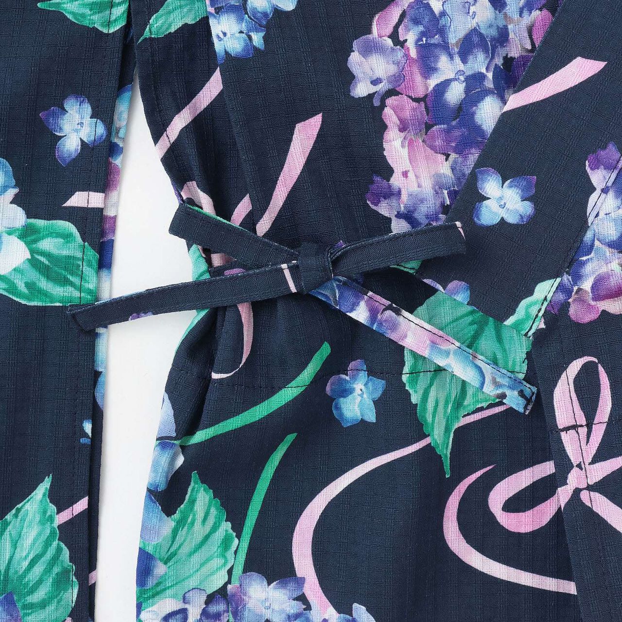 [Cool Touch] Hydrangea Pattern 2WAY Yukata,Navy, large image number 9