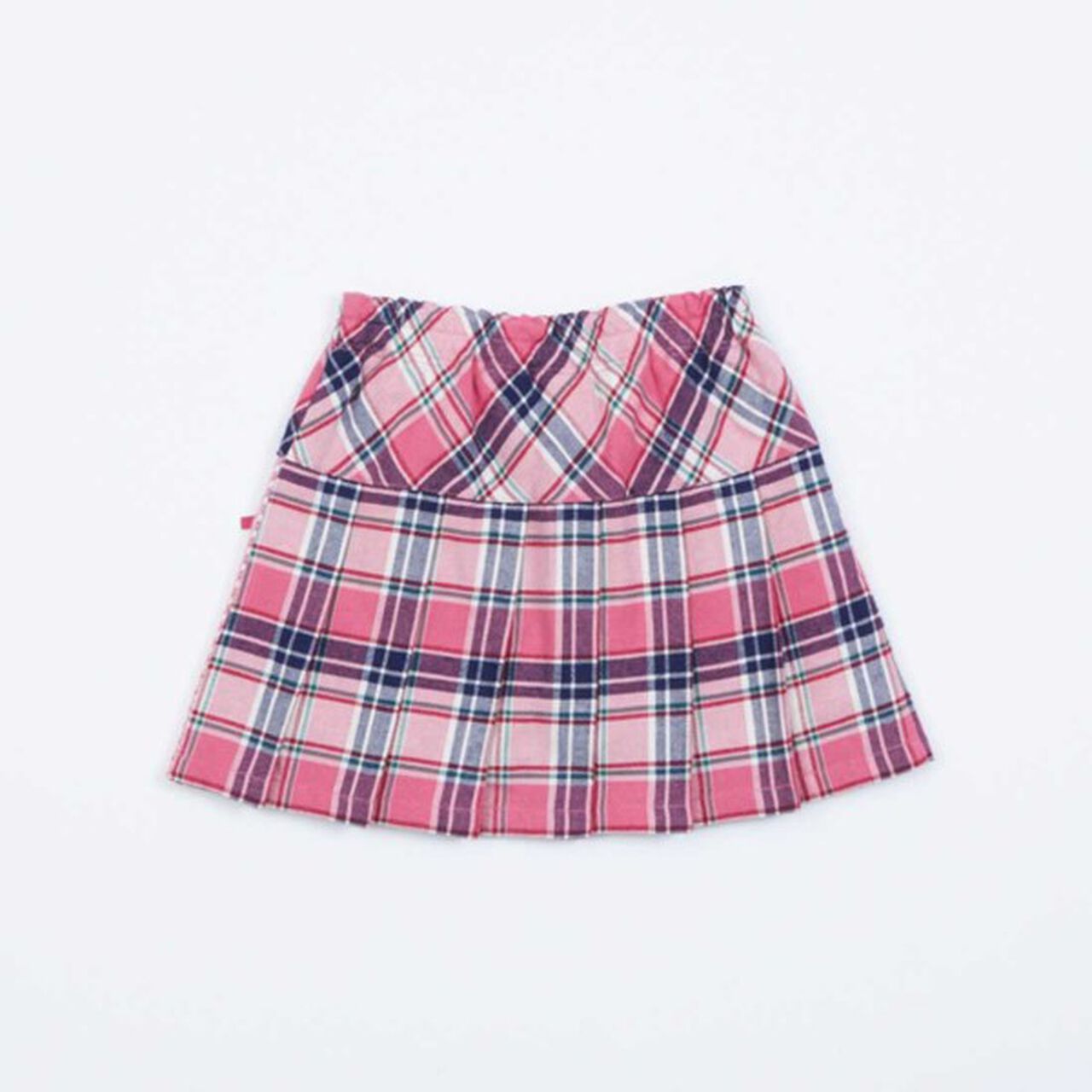 KP Check Pleats Skirt with Shorts (90-160),Pink, large image number 1