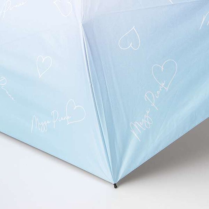 All-Weather Gradient Logo Pattern Folding Umbrella,Lavender, medium image number 6