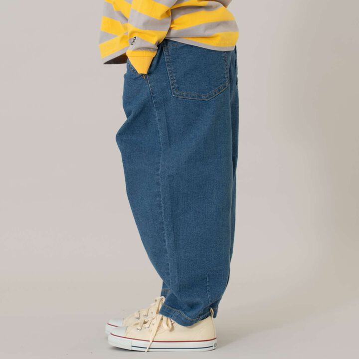 Tuck Balloon Denim Pants [Coordinatable Setup],Blue, medium image number 3