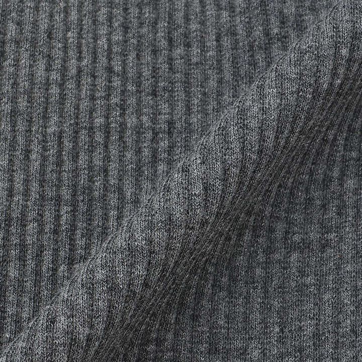 羅紋布料打底褲,炭灰色, medium image number 7