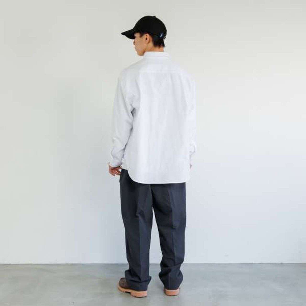 Oxford Button-Down Long-Sleeve Shirt,White, large image number 7