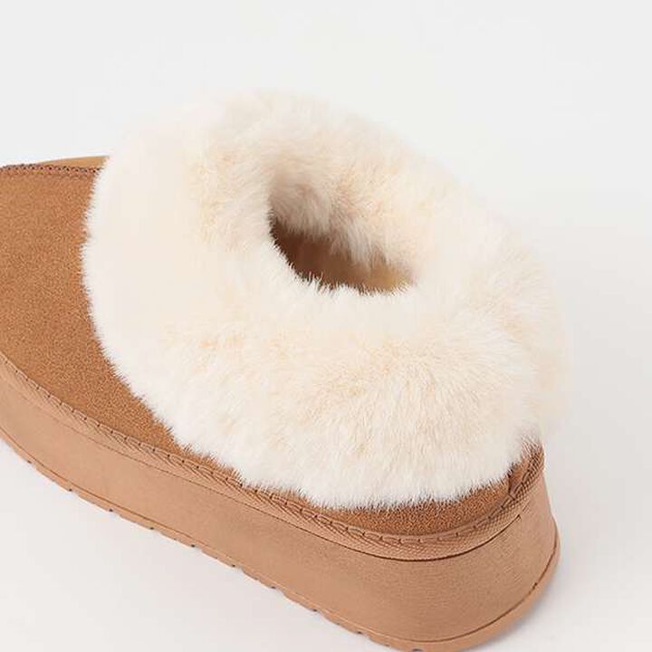 Thick Sole Mouton-style Boots,Camel, medium image number 2