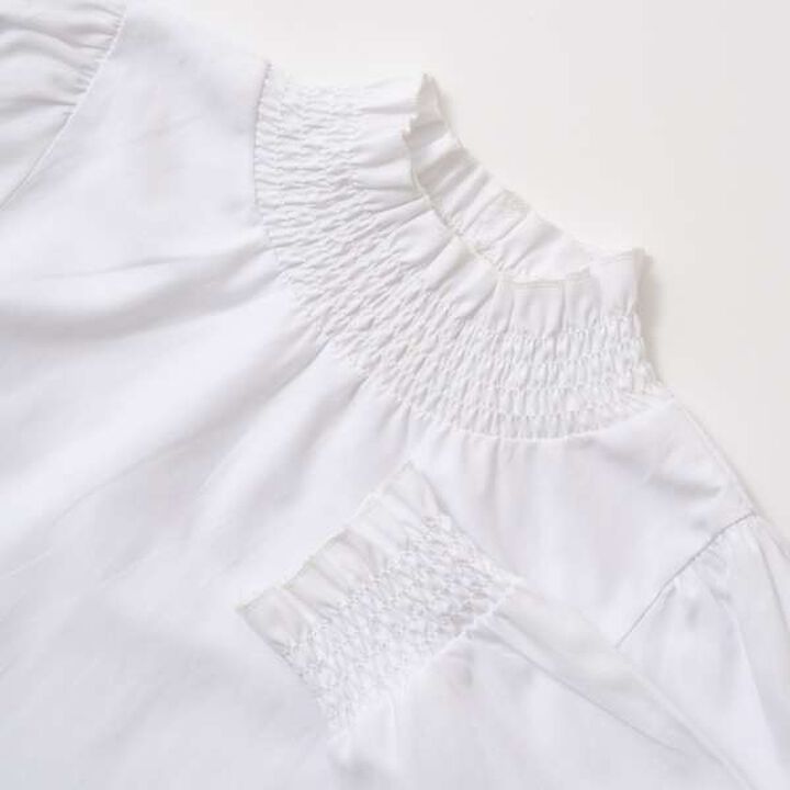 Occasion Shirred Blouse,Black, medium image number 9