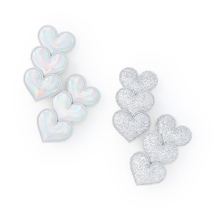 3 Heart Clips (Set of 2),Multi color, medium image number 4