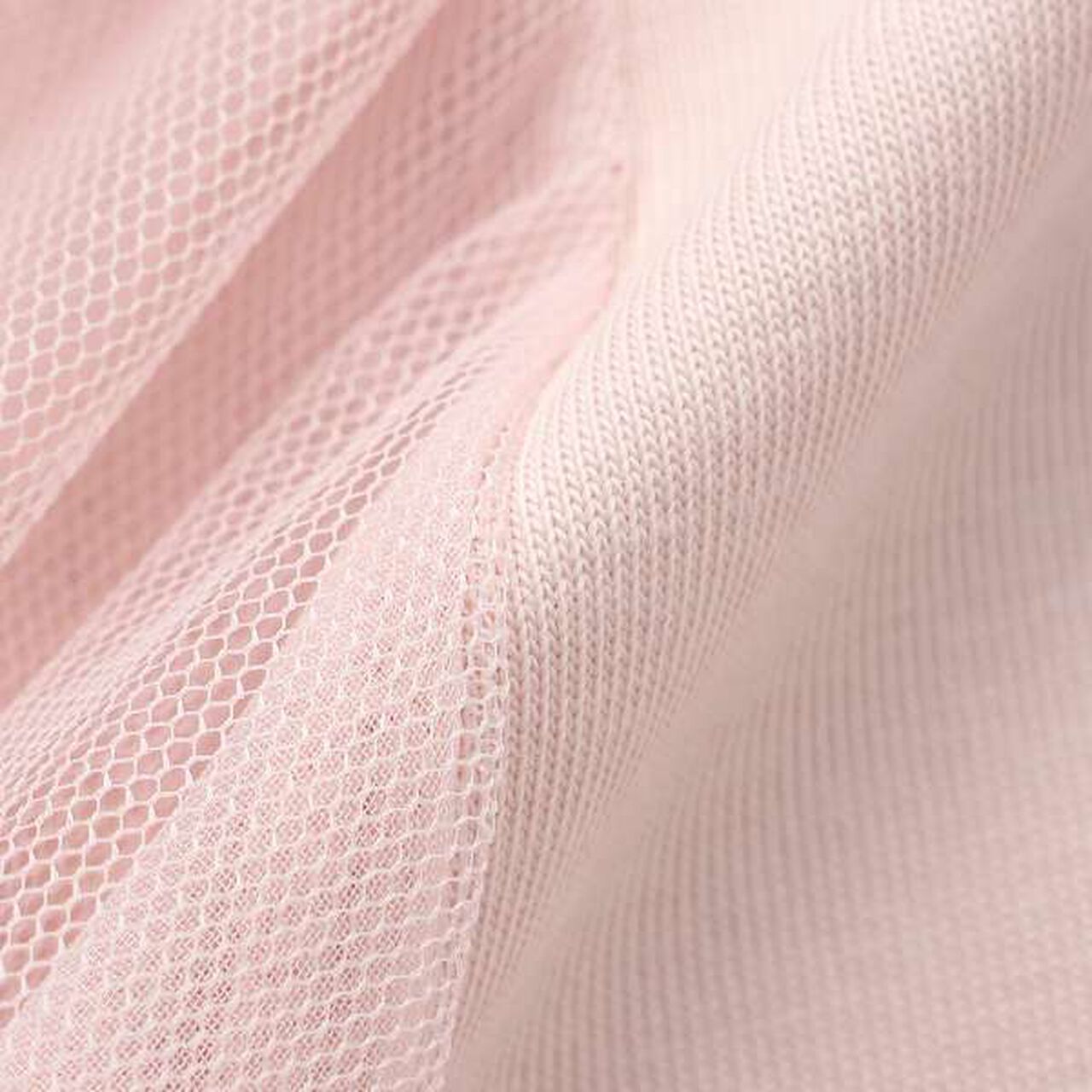 [Cool Touch] Mixed Material Tuck T-Shirt,Pink, large image number 7
