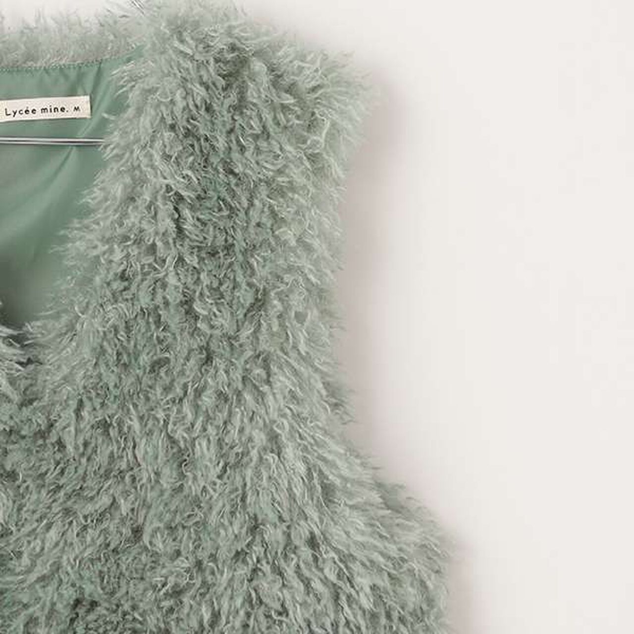 Fluffy and Soft Halloween Fur Vest,Mint, large image number 8