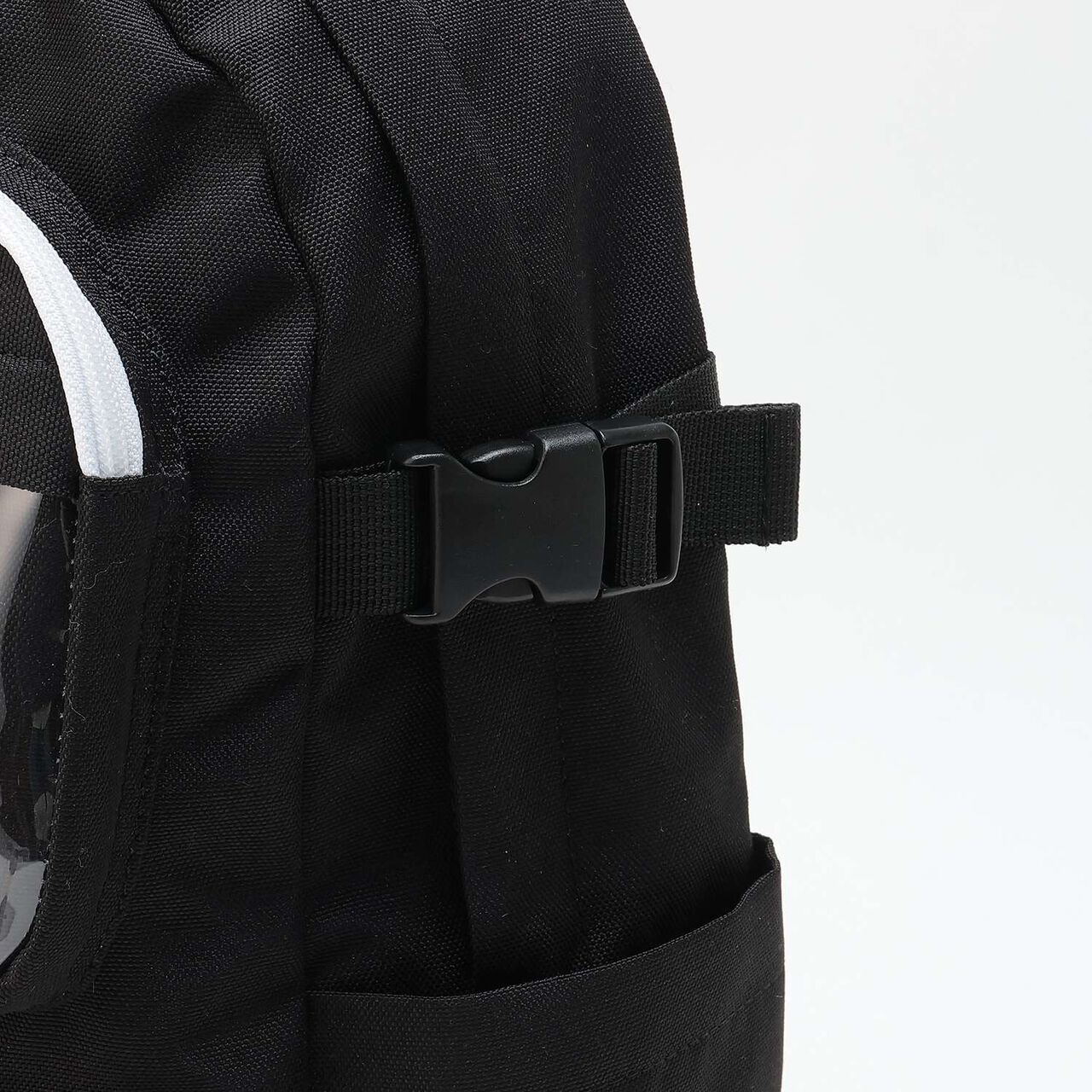 Casual Backpack with Charm,Black, large image number 3