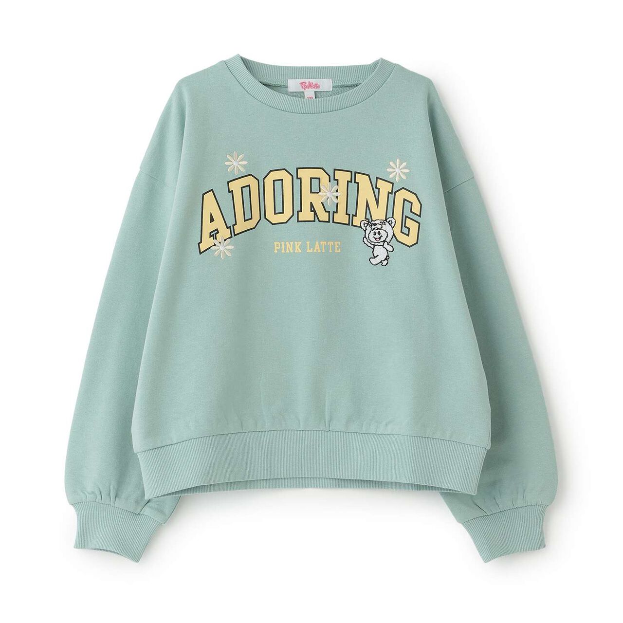 [Favi Baby] 100% Cotton College Fleece Sweatshirt,Mint, large image number 19