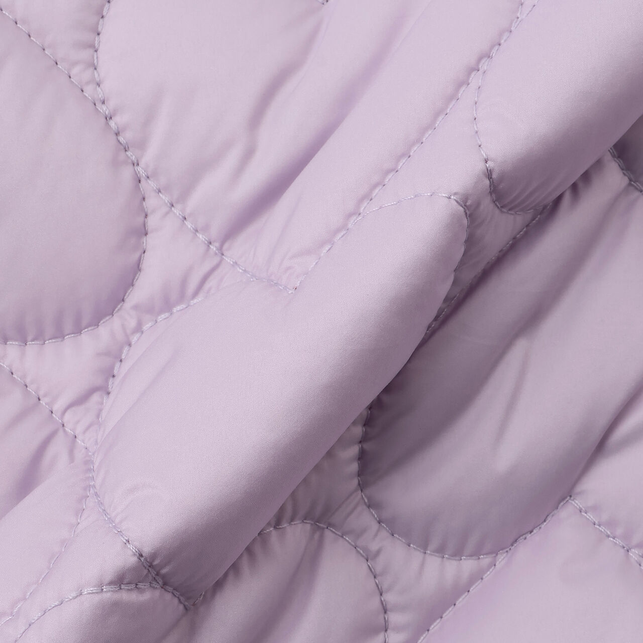 [Light and Fluffy] Heart Quilted Puff Jacket with Storage Pouch,Blue gray, large image number 27