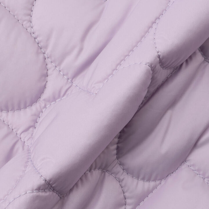 [Light and Fluffy] Heart Quilted Puff Jacket with Storage Pouch,Blue gray, medium image number 27