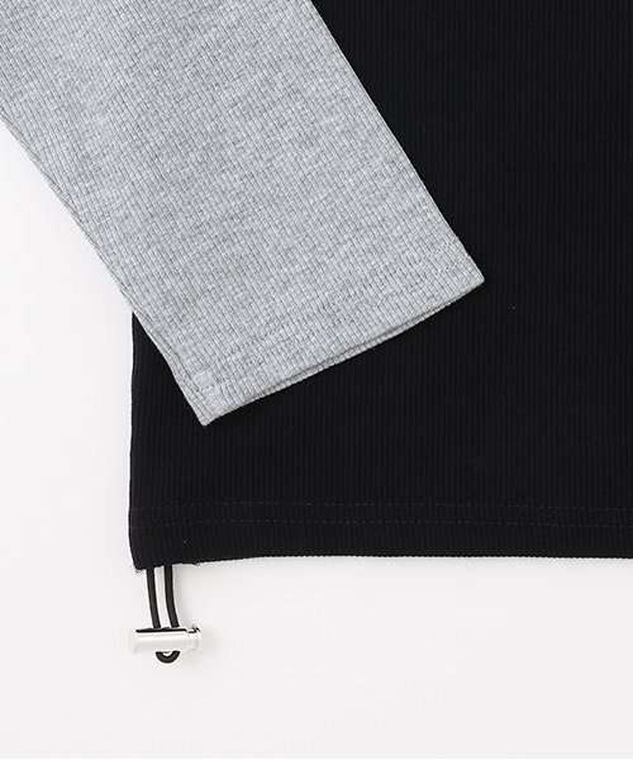 Shirred Raglan Long Sleeve T-Shirt,Off white, large image number 11