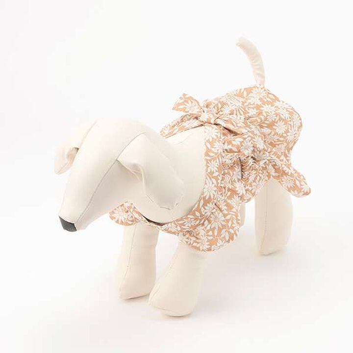 [Link][DOG] Shoulder Frill Dress,Light beige, medium image number 12