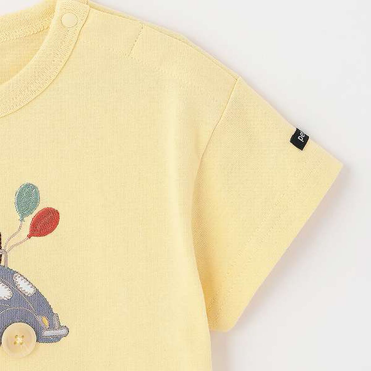 Appliqu&eacute; Car Pony Short Sleeve T-Shirt,Smoke white, large image number 10