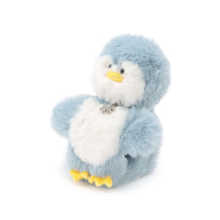 Animal Fur Curl Bag Charm,Light blue, medium image number 0