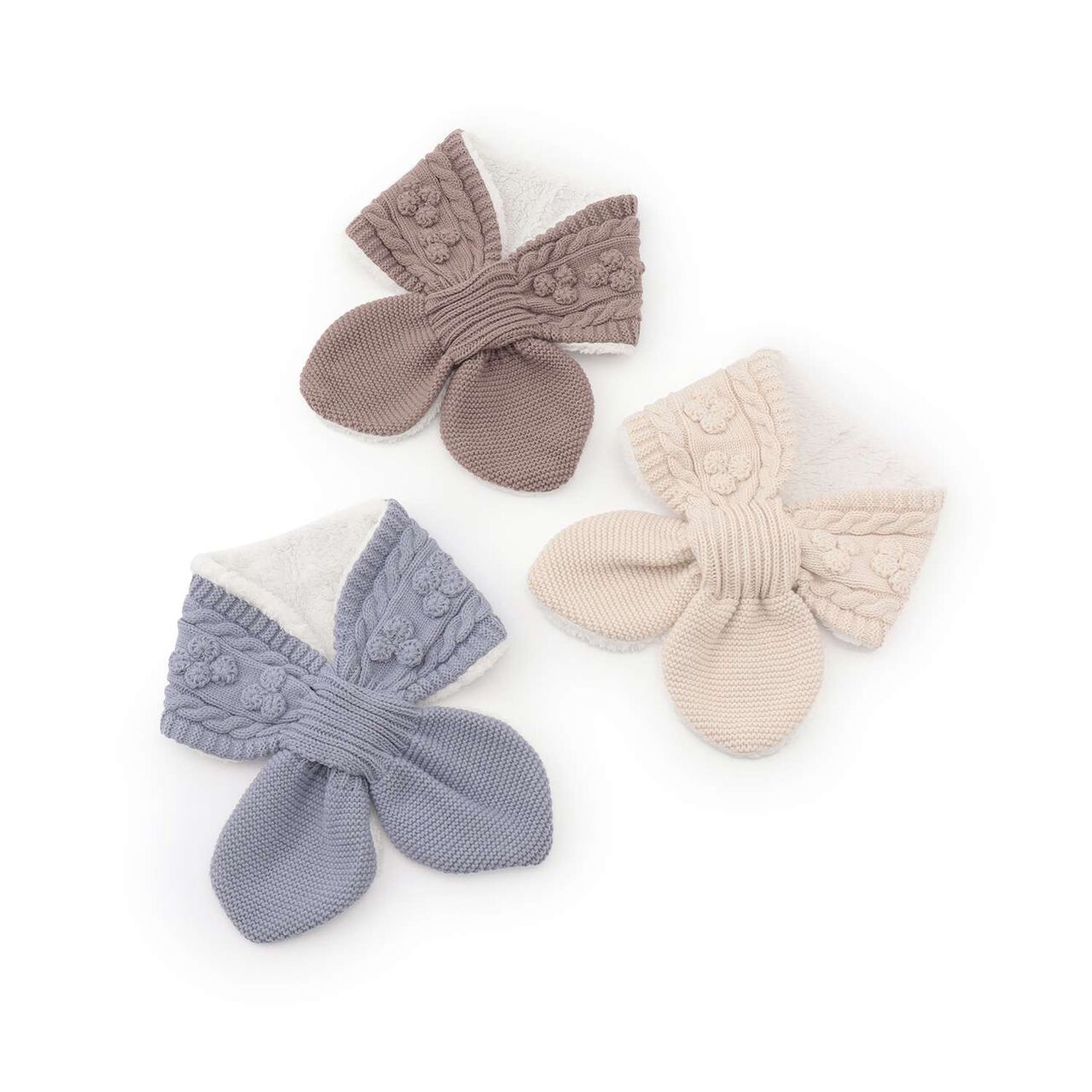 Jacquard Knit Scarf,Light blue, large image number 5