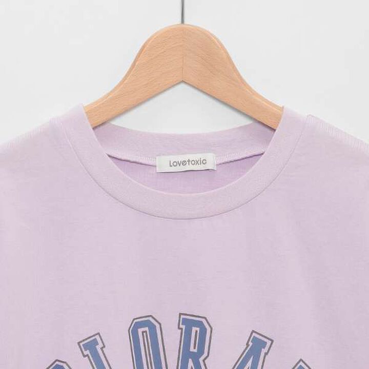 Loose Fit College T-Shirt,Smoke white, medium image number 6