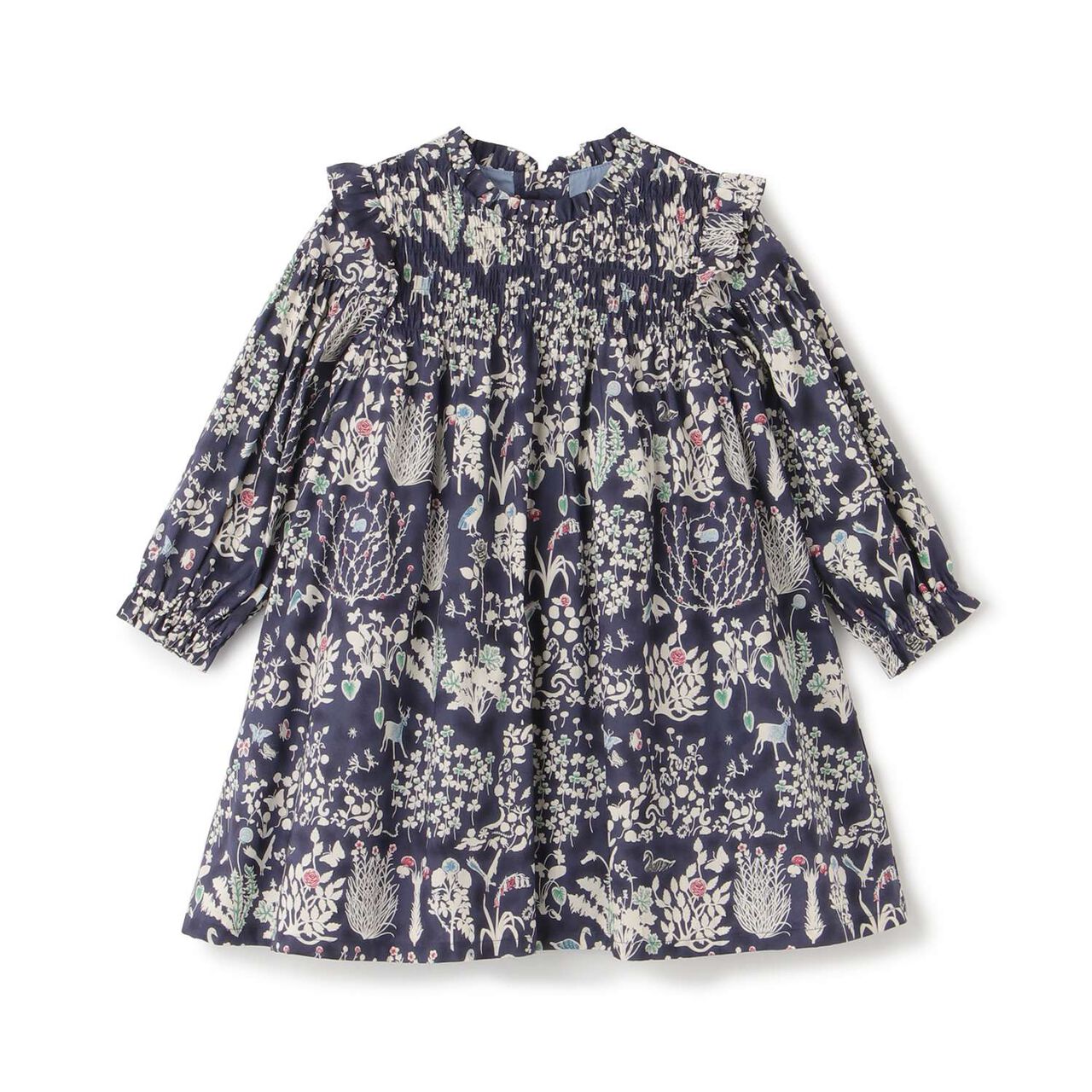 [Made in Japan] Liberty YOSHIE One-Piece Dress,Navy, large image number 6